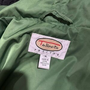 Talbots Green Jacket with Brown Lining